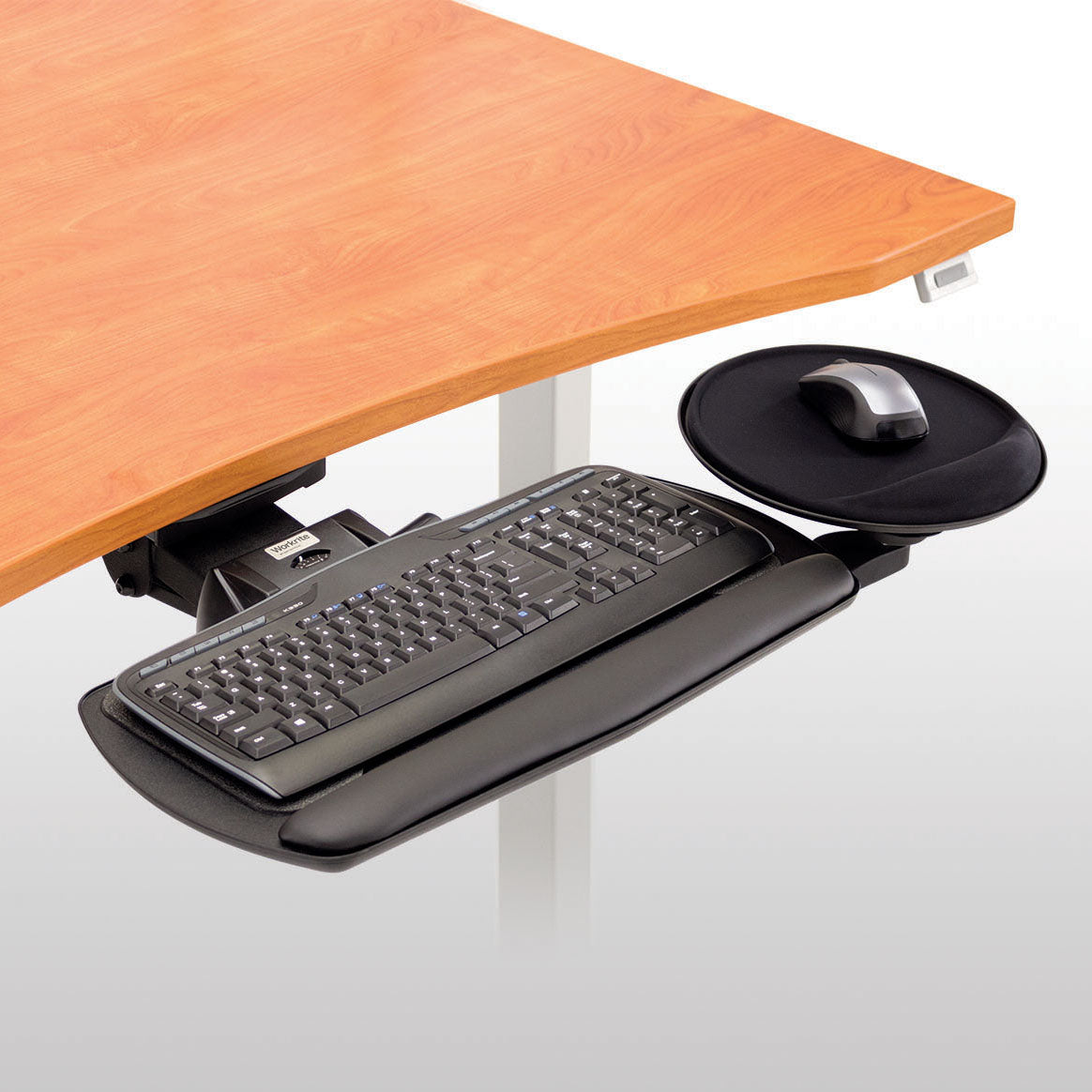 Leitz Ergo Cozy Desk Converter with Keyboard Tray, Gray — KounterPRO